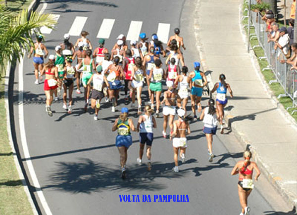 Volta da Pampulha, corrida realizada em 4 de dezembro em volta da Lagoa da Pampulha - Belo Horizonte - Minas Gerais