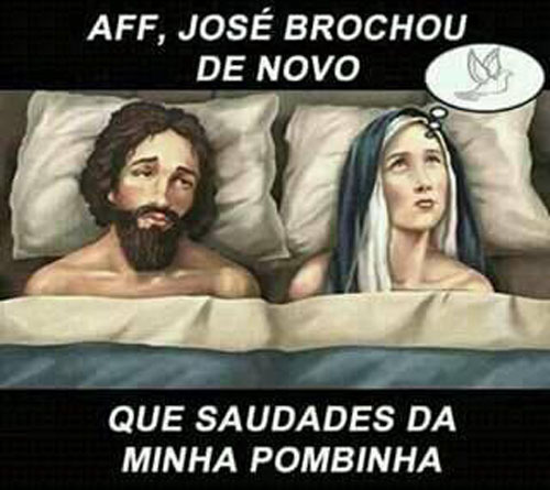 Aff, José broxou de novo! Que saudade da minha pombinha!