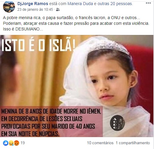 A pobre menina rica, o papa, a ONU e outros influentes poderiam abraçar essa causa e fazer pressão para acabar com esta violência.
Isso é desumano.