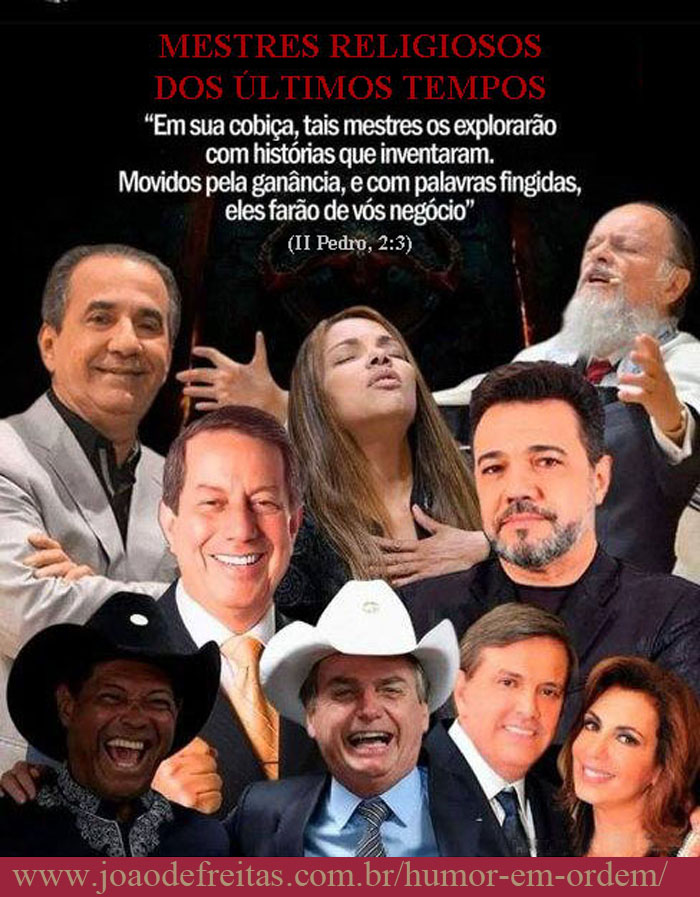 "Em sua cobiça, tais mestres os explorarão com histórias que inventaram. Movidos pela ganância, e com palavras fingidas, eles farão de vós negócio"