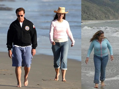 Arnold Scwarzeneger, Maria Chriver e Mildred Baena