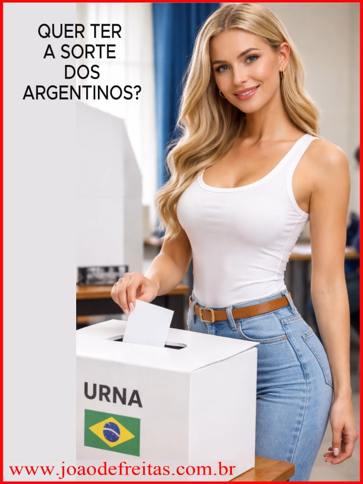 Se quiser ter a sorte dos argentinos,
basta votar em Flávio Bolsonaro ou qualquer um dos aliados do bolsonarismo.